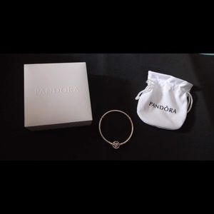 Pandora Poetic Blooms Snake Chain Bracelet